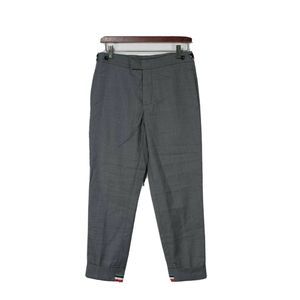 Thom Browne Size 0 Grey Grosgrain Trim Trousers